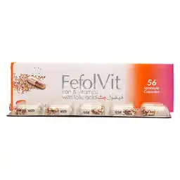 Fefolvit Capsules 56s (pack Size 4x14s)